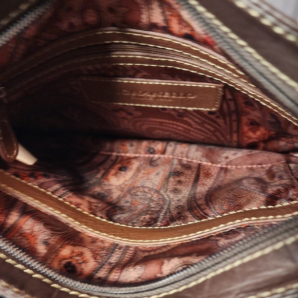 Tignanello Brown Crocodile-Embossed Crossbody Bag - Picture 5 of 6